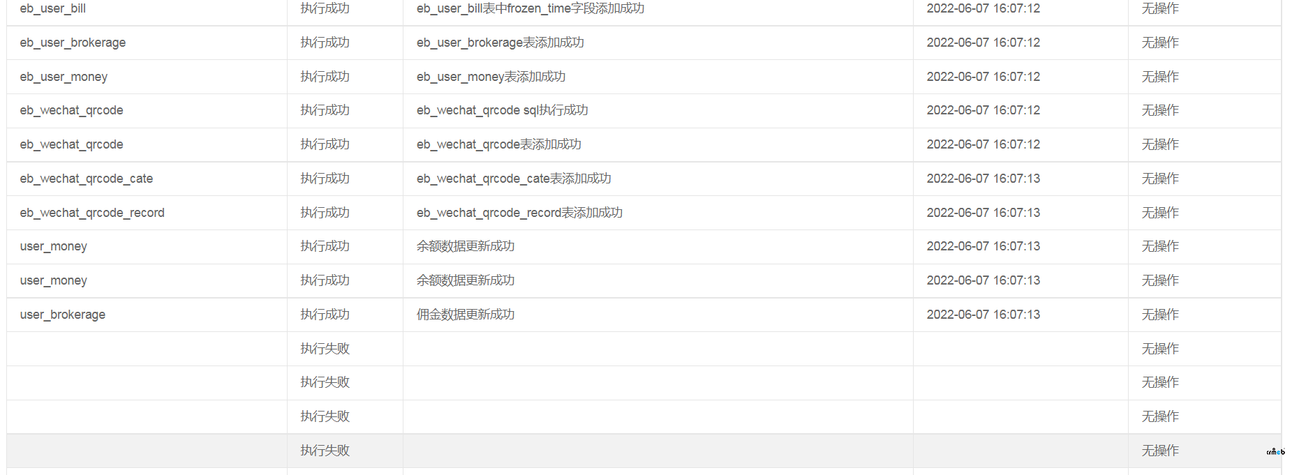 單商戶標準版V4.3.2升級4.4升級失敗